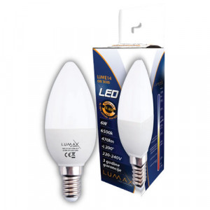 LED sijalica LUMAX E14 220V 6W 470Lm LUME14-6W 3000K, 4000K ili 6500K - Img 2