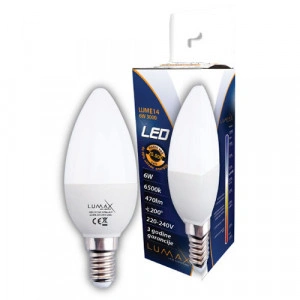LED sijalica LUMAX E14 220V 6W 470Lm LUME14-6W 3000K, 4000K ili 6500K - Img 2