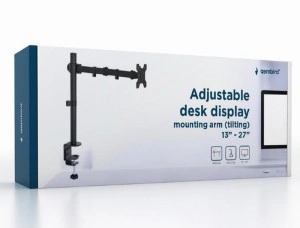 Podesivi stoni držač za monitor, Gembird MA-DF1-01, tilt, 13-27" max. 8kg