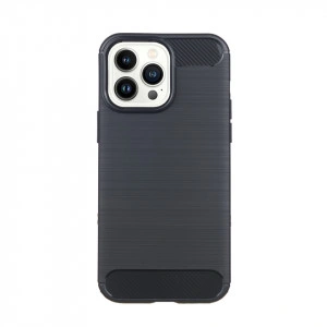 TPU maska BRUSHED za iPhone 14 Pro Max 2022 (6.7") crna