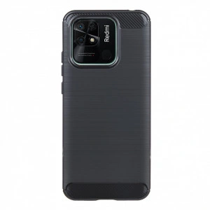 TPU maska BRUSHED za Xiaomi Redmi 10C 2022 (6.71") crna