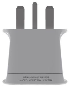 Travel Adapter A-AC-UKMINTF Gembird, UK na EU, USA - Img 5