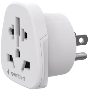 Travel Adapter A-AC-USMINTF Gembird, USA, 10A - Img 2