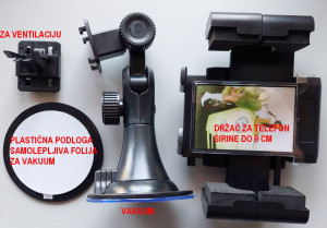 Univerzalni držač telefona sa vakuumom ili za ventilaciju VIP blue - Img 2