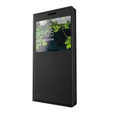 Husa de protectie tip carte cu fereastra pentru Huawei P9 Lite 2017, P8 Lite 2017, negru