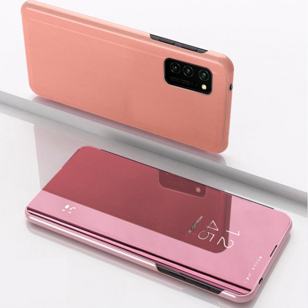 Husa Smart Clear View pentru Huawei P40 Pro roz