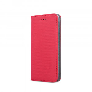 Husa flip carte Huawei P30 Lite Rosu, Inchidere Magnetica , Antisoc