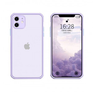 Husa Huawei P40 Lite E Chroma Cu Butoane Si Margini Colorate - Violet