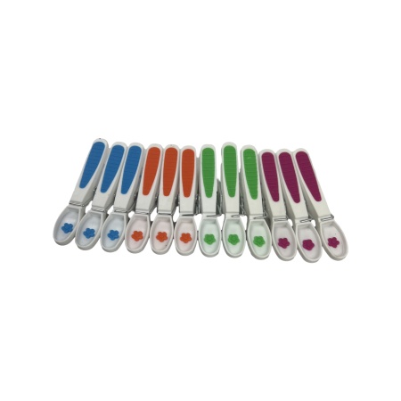Carlige colorate pentru rufe 12 buc