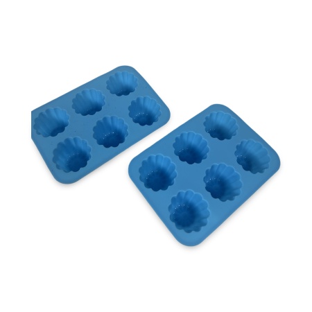 Forma silicon muffin albastru