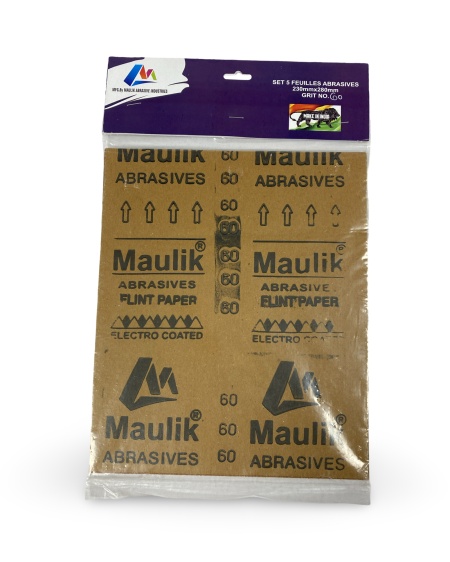 Set 5 hartii abrazive nr.60