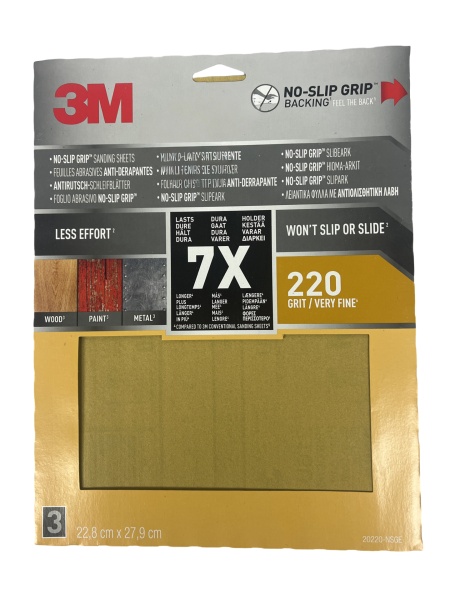 Set 3 hartii abrazive 3M nr.220