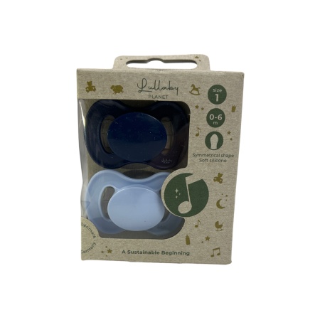 Set 2 suzete silicon 0-6 m