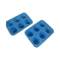 Forma silicon muffin albastru - Img 1