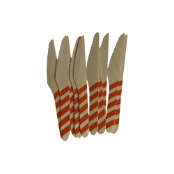 Set 10 cutite unica folosinta lemn portocaliu