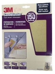 Set 3 hartii abrazive 3M nr.150