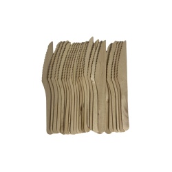 Cutite unica folosinta lemn 25buc 16cm Clean shield
