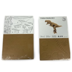 Puzzle din carton 3d 59 piese t-rex