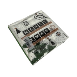 Servetele de hartie 20buc 33x33cm Merry xmas - Img 1