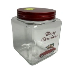 Borcan din sticla 1,2l Merry Christmas