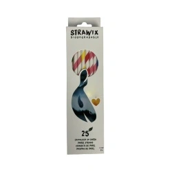 Set 25 paie din carton Strawix multicolore