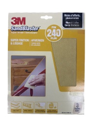 Set 3 hartii abrazive 3M nr.240