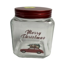 Borcan din sticla 1,2l Merry Christmas - Img 2