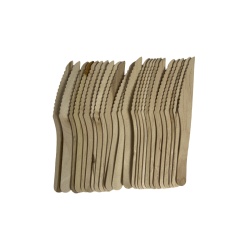 Linguri unica folosinta lemn 25buc 16cm
