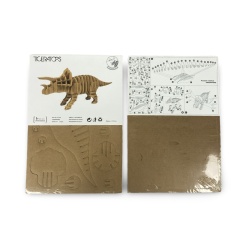Puzzle din carton 3d 57 piese Tigeratops