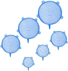 Set 6 capace universale din silicon - Img 1
