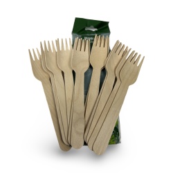 Set 12 furculite din lemn Honest Green