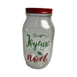 Borcan din sticla 1,5L Joyeux Noel - Img 1