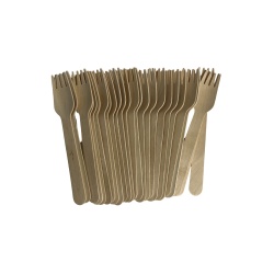 Furculite unica folosinta lemn 20buc 16,5cm