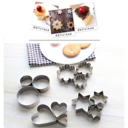 Set 12 forme inox pentru decorare torturi - Img 3