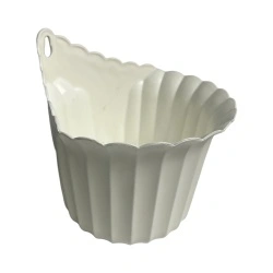 Vas flori din plastic cu agatatoare 13x17,5cm (LxØ) - Img 2