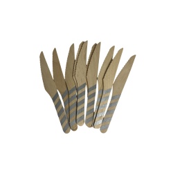Set 10 cutite unica folosinta lemn gri