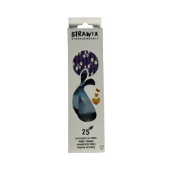 Set 25 paie din carton Strawix mov
