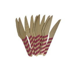 Set 10 cutite unica folosinta lemn roz