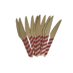 Set 10 cutite unica folosinta lemn roz