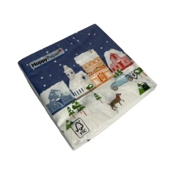 Servetele de hartie 20buc 33x33cm Merry merry dark blue