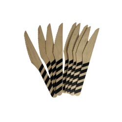 Set 10 cutite unica folosinta lemn negru