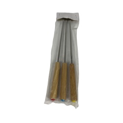 Set 3 ustensile fondue cu maner lemn - Img 2