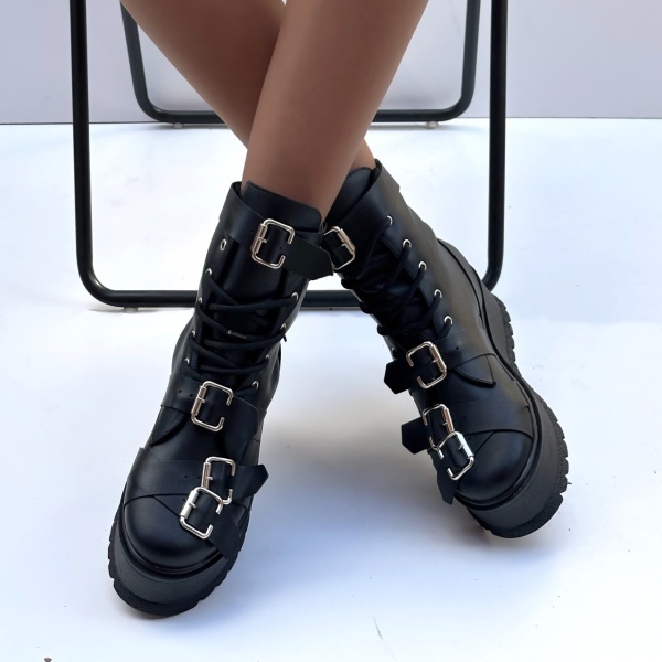 Ghete Zeno Belts Winter Negru - Img 2