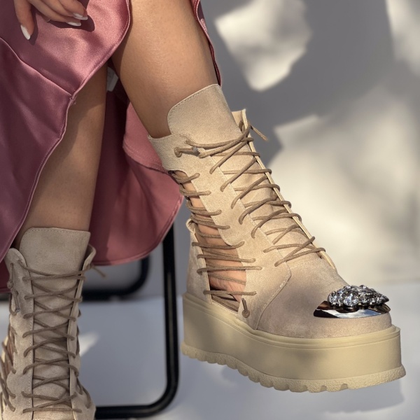 Bocanci Summer bej + variante accesorizare - Img 2