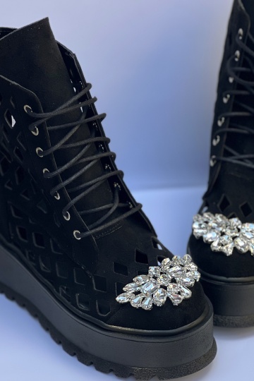 Ghete Santorini Diamond Negru