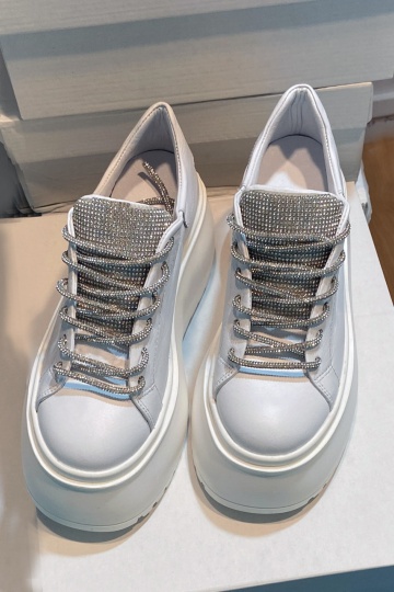 Adidasi Aida glitter alb