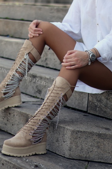 Ghete Chain Tall beige