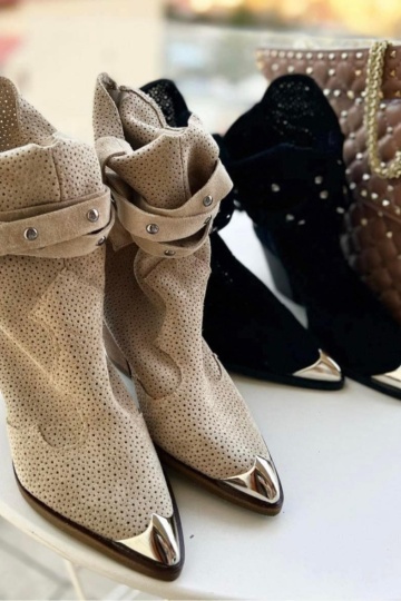 Ciocate Kiara perforate piele naturala