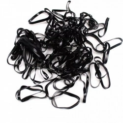Elastice coafuri, mici, negre (set 170 buc)