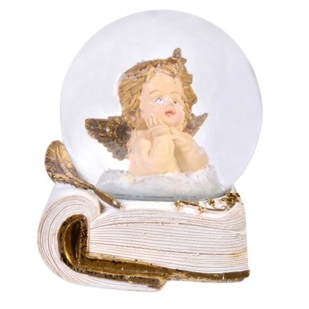 Glob de Zapada Decorativ de Craciun Ingeras Carte 12.5cm